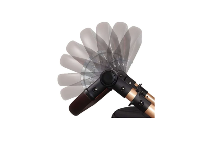 Carucior 2 in 1,Suspensie dubla pe roata ,Geanta inclusa, strangere compacta, Belecoo, Albastru [7]