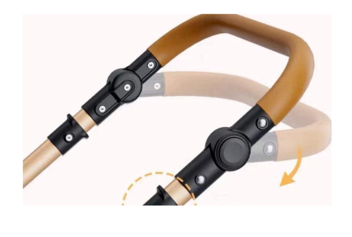 Carucior 2 in 1, Suspensie dubla pe roata, Geanta inclusa, strangere compacta, Kaki [6]