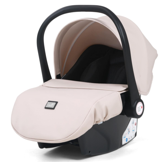 Carucior 3 in 1, 0-36 luni, Colectia Fizio-Lux, Piese distincte, Reversibil, Cu Suspensii, Husa de ploaie si insecte, Manusi de protectie, Eco-piele, Alb unt [4]