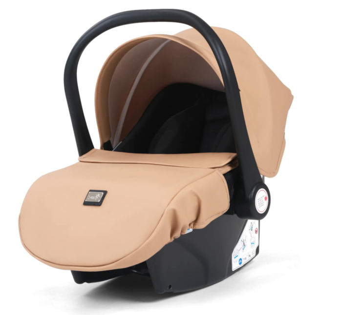 Carucior 3 in 1, 0-36 luni, Colectia Fizio-Lux, Piese distincte, Reversibil, Cu Suspensii, Husa de ploaie si insecte, Manusi de protectie, Eco-piele, Bej [4]