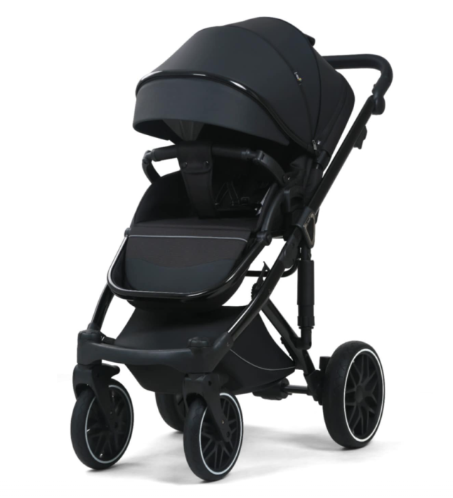 Carucior 3 in 1, 0-36 luni, Colectia Fizio-Lux, Piese distincte, Reversibil, Cu Suspensii, Husa de ploaie si insecte, Manusi de protectie, Eco-piele, Negru [4]