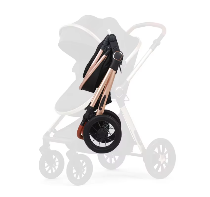 Carucior, 3 in 1, cu suspensii duble si landou reversibil, Element sustinere dublu, L-Sun, Albastru [6]