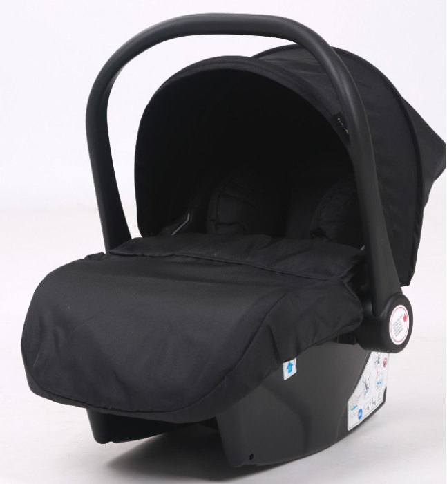 Carucior, 3 in 1, cu suspensii duble si landou reversibil, Element sustinere dublu, L-Sun, Negru [8]