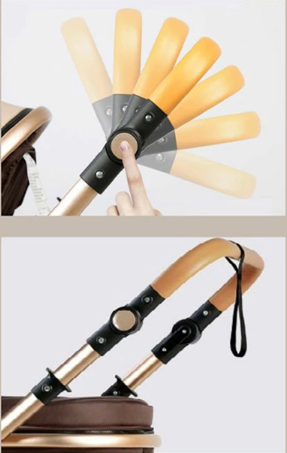 Carucior 3 in 1, Geanta de scutece, Suspensie dinamica, Bej [3]