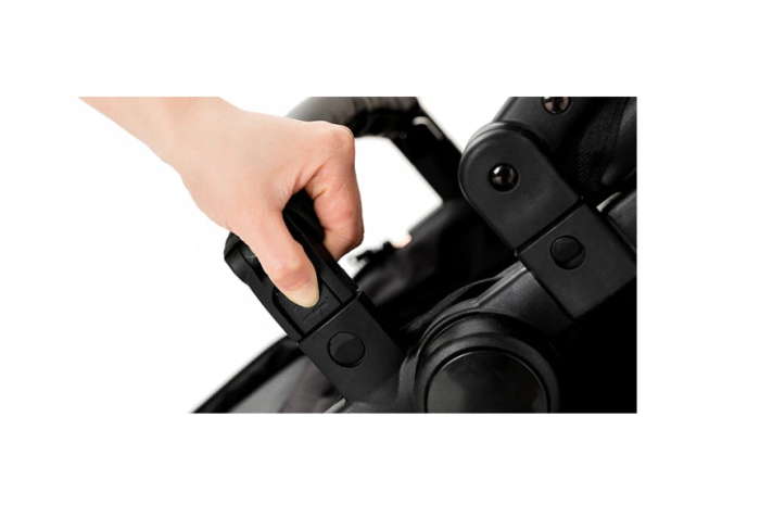 Carucior 3 in 1, Geanta de scutece, Suspensii,  Cadru ergonomic si ranforsat, Rezistent la umiditate, Negru [14]