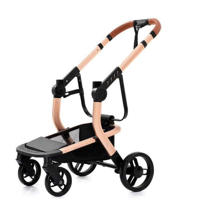 Carucior 3 in 1, Geanta de scutece, Suspensii,  Cadru ergonomic si ranforsat, Rezistent la umiditate, Negru [13]