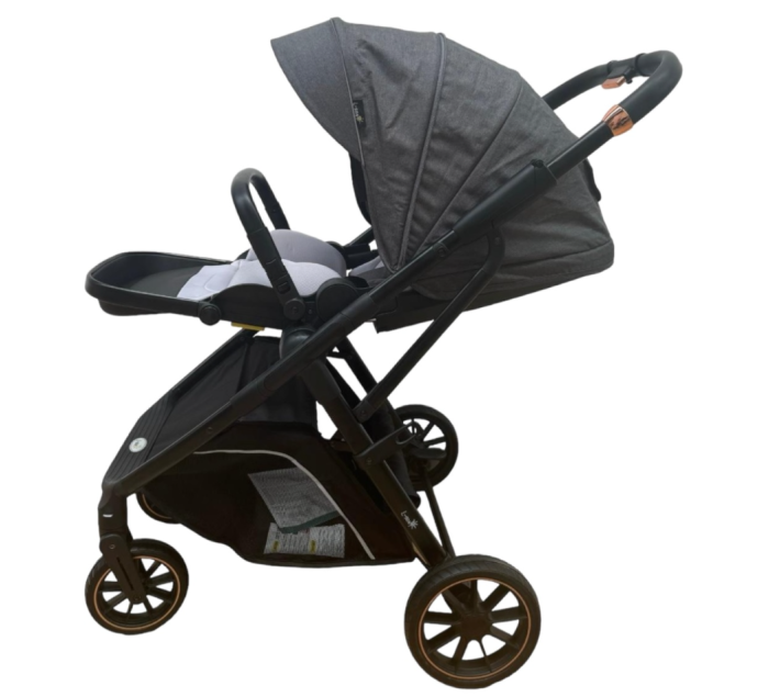 Carucior copii, 0-36 luni, sarcina maxima 22 kg, Landou reversibil, Colectie Lux, Gri [2]