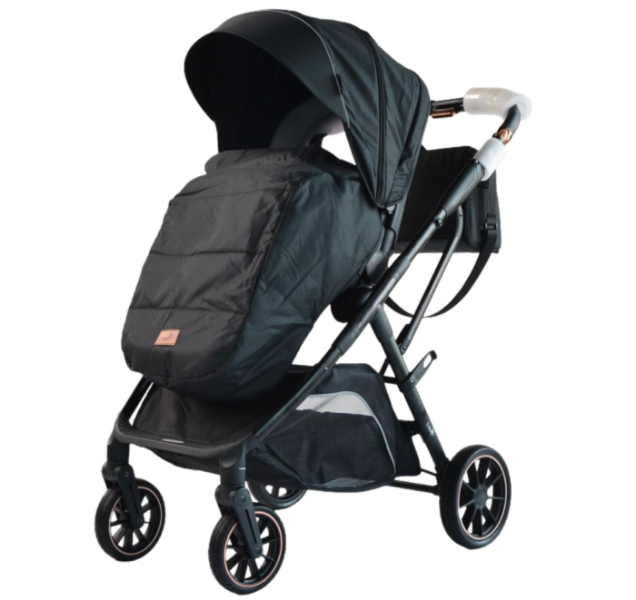 Carucior copii, 0-36 luni, sarcina maxima 22 kg, Landou reversibil, Colectie Lux, Negru [4]