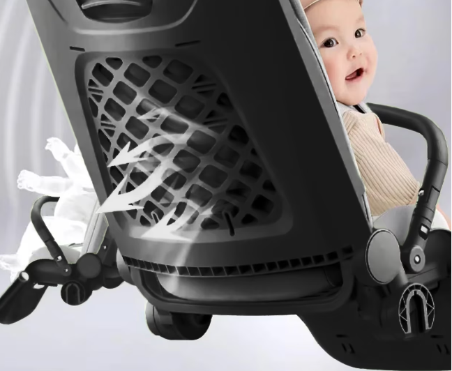 Carucior copii, 0-36 luni, sarcina maxima 22 kg, Landou reversibil, Colectie Lux, Roz [7]