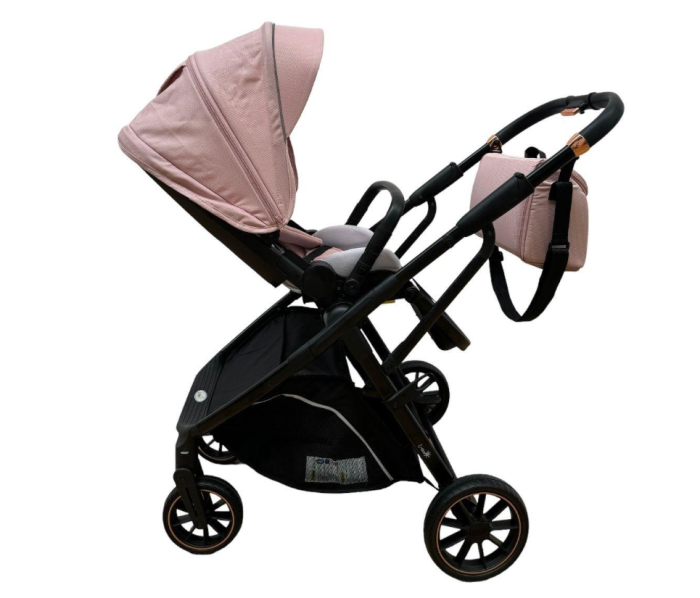 Carucior copii, 0-36 luni, sarcina maxima 22 kg, Landou reversibil, Colectie Lux, Roz [4]