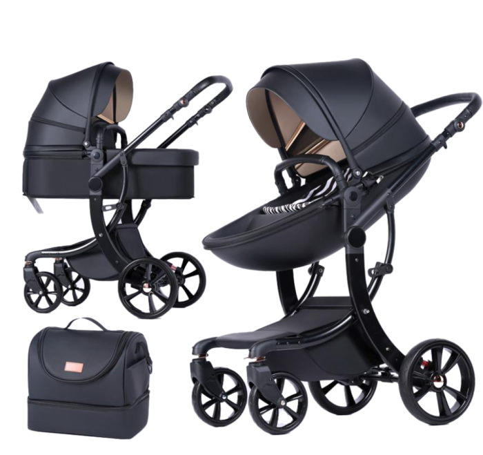 Carucior copii, 3 in 1, colectia Luxury, Negru [2]