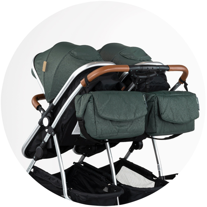 Carucior gemeni Chipolino Duo Smart 2 in 1 basil [12]