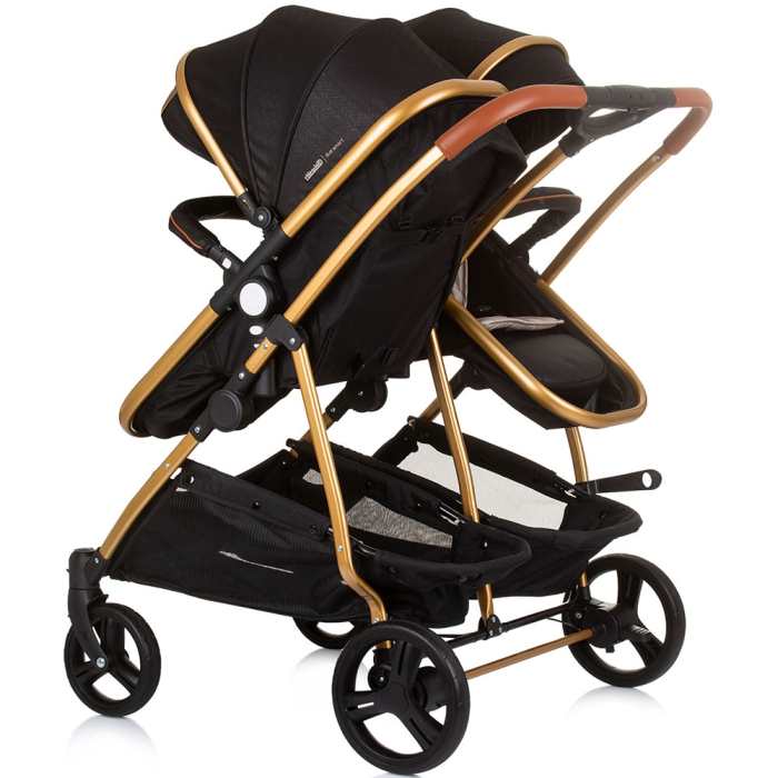Carucior gemeni Chipolino Duo Smart 2 in 1 obsidian gold [3]