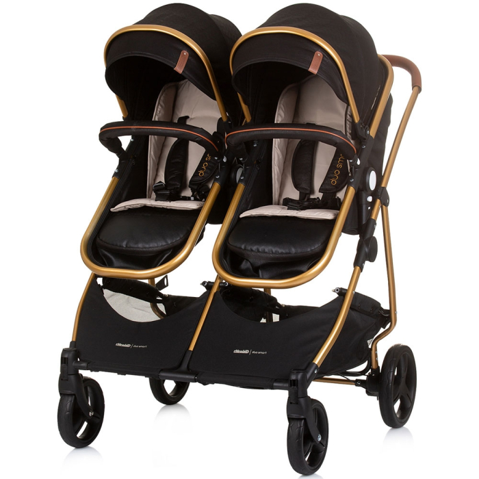 Carucior gemeni Chipolino Duo Smart 2 in 1 obsidian gold [6]