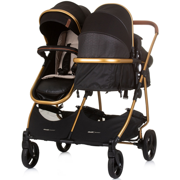 Carucior gemeni Chipolino Duo Smart 2 in 1 obsidian gold [5]
