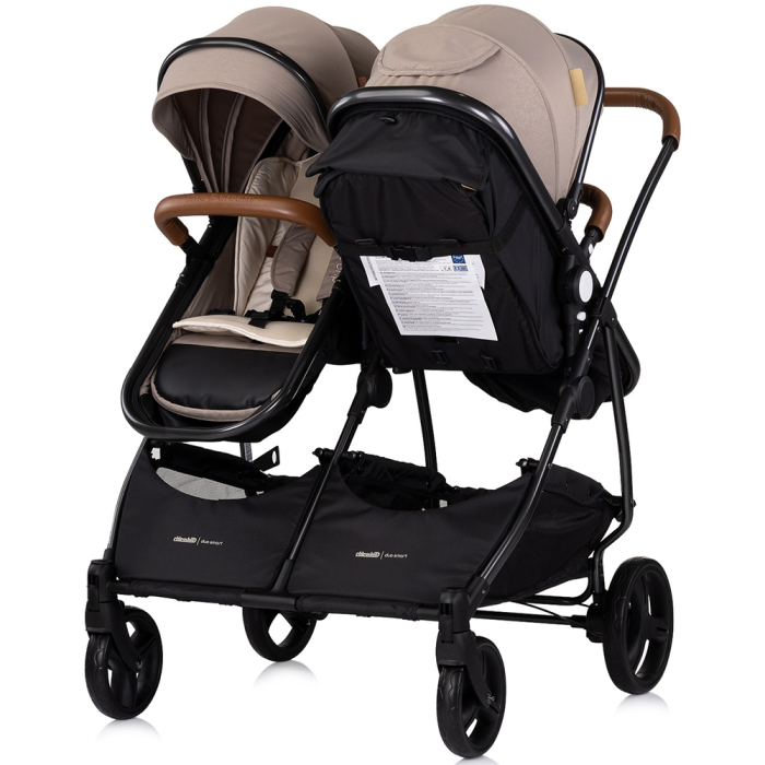 Carucior gemeni Chipolino Duo Smart 2 in 1 tiramisu [4]
