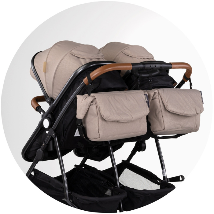 Carucior gemeni Chipolino Duo Smart 2 in 1 tiramisu [12]