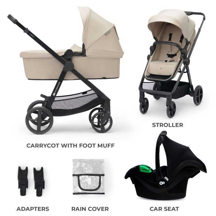 CARUCIOR KINDERKRAFT NEWLY, 3 IN 1, BEJ [2]