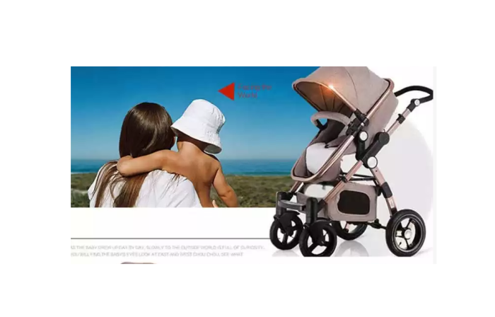 Carucior multifunctional 3 in 1, Dubla suspensie, Modul scoica inclus, Maner reversibil si telescopic, Parasolar cu piele, Saltea de infasat, Mov [6]