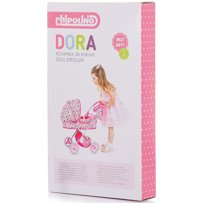 Carucior pentru papusi Chipolino Dora hearts [5]