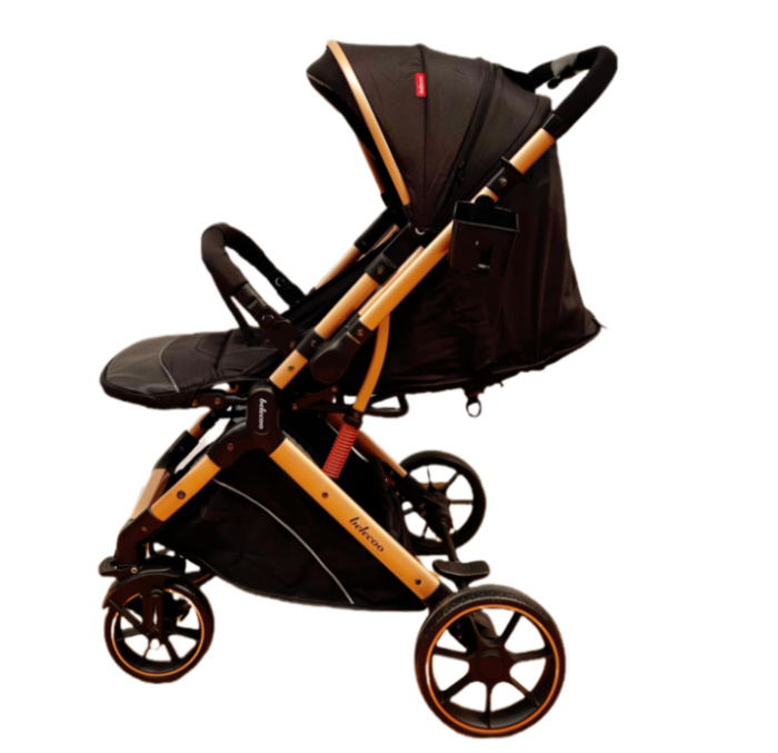 Carucior Sport Pentru Copii, Maner reversibil, Copertina extensibila, Cu suspensii, Recomandat transport par avion,  Negru [4]