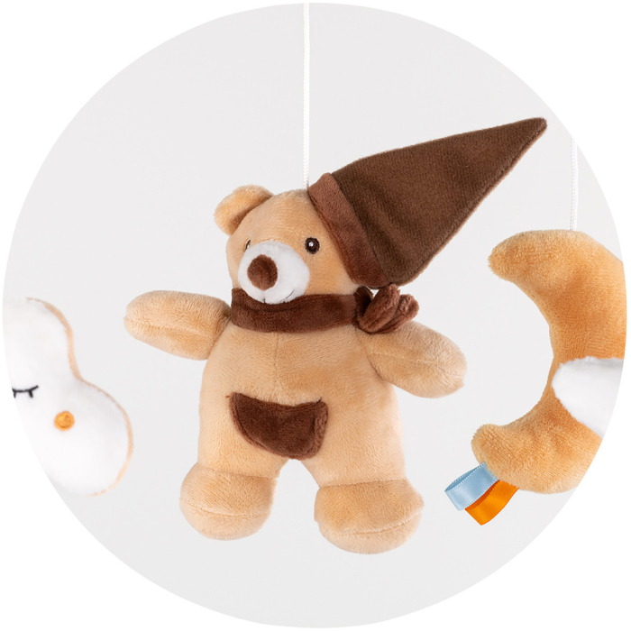 Carusel muzical pentru patut cu proiector Chipolino Bear [2]