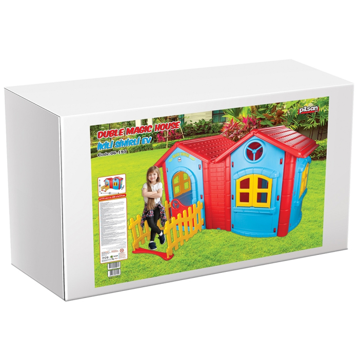 Casuta pentru copii Pilsan Double Magic House grey [2]