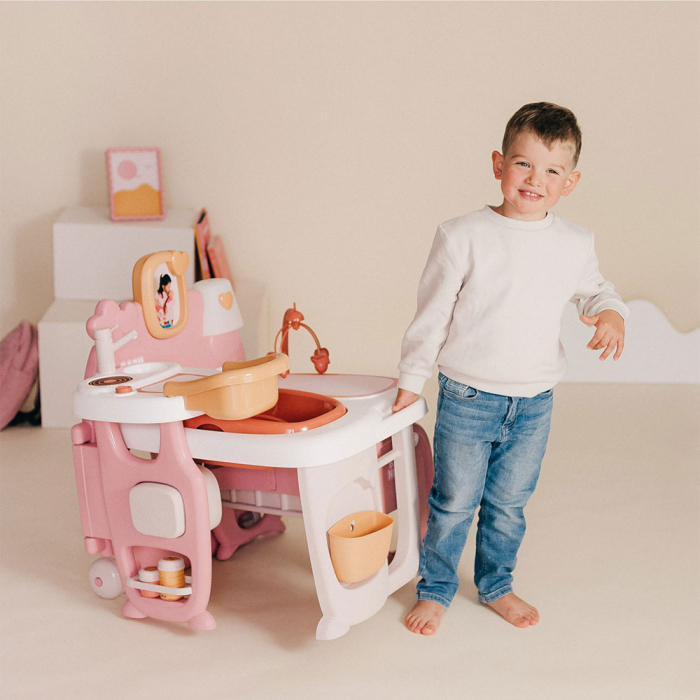 Centru de ingrijire pentru papusi Smoby Baby Nurse Large Doll`s Play Center cu 18 accesorii [4]