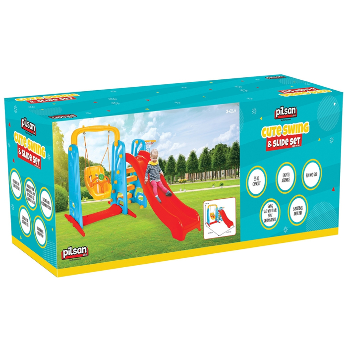 Centru de joaca Pilsan Cute Slide and Swing Set [5]