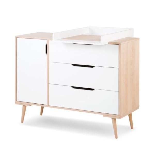Comoda de infasat Klups SOFIE Alb-Natur [3]