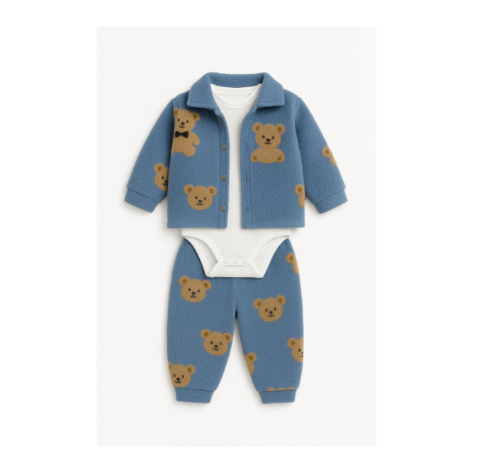 Costumas gros, 3 piese, Ursuleti, Albastru [1]