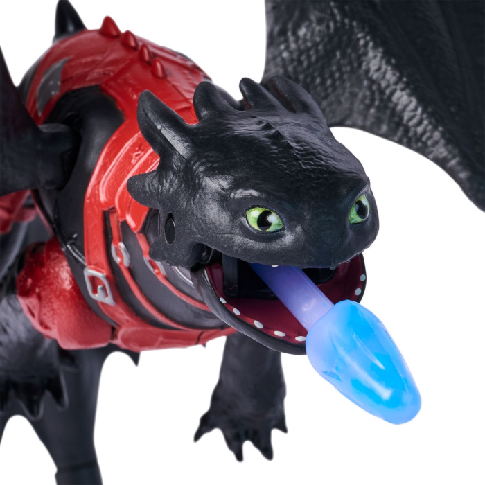 CUM SA ITI DRESEZI DRAGONUL INCERCAREA FLACARII SET DE JOACA BATALII ARZATOARE TUNUL APRINS DRAGONUL TOOTHLESS [8]