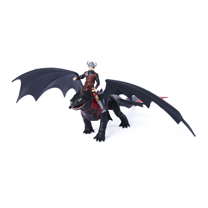 CUM SA ITI DRESEZI DRAGONUL INCERCAREA FLACARII SET DRAGON TOOTLESS SI FIGURINA HICCUP [3]