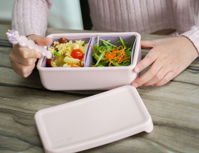 CUTIE PRANZ BENTO CU COMPARTIMENTE DETASABILE, MELII, PINK PURPLE [2]