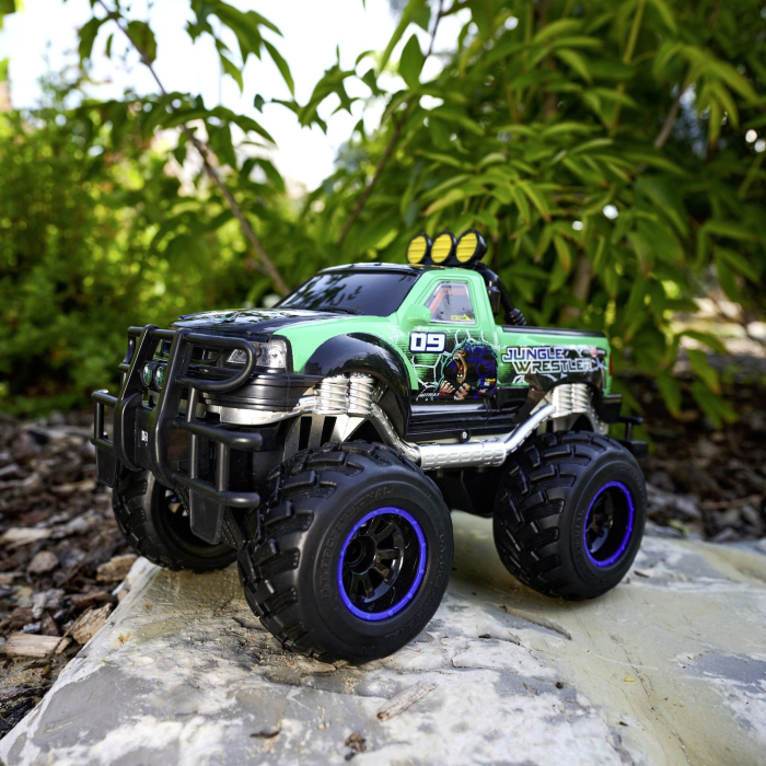 DICKIE TOYS MASINA CU TELECOMANDA FORD F150 RTR JUNGLE WRESTLER 30CM [7]
