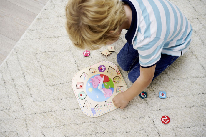 EICHORN PEPPA PIG CEAS DE INVATARE DIN LEMN 25CM [6]