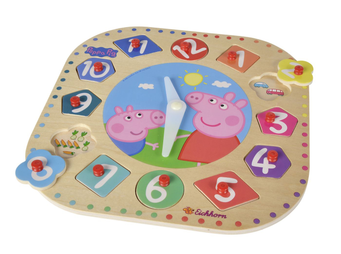EICHORN PEPPA PIG CEAS DE INVATARE DIN LEMN 25CM [2]