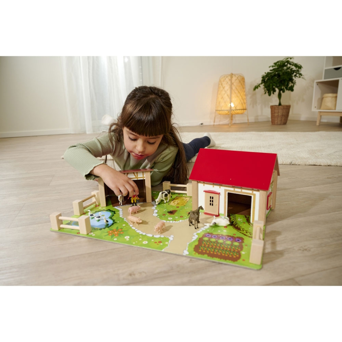 Ferma din lemn Eichhorn 51x36x17 cm cu 20 accesorii [10]