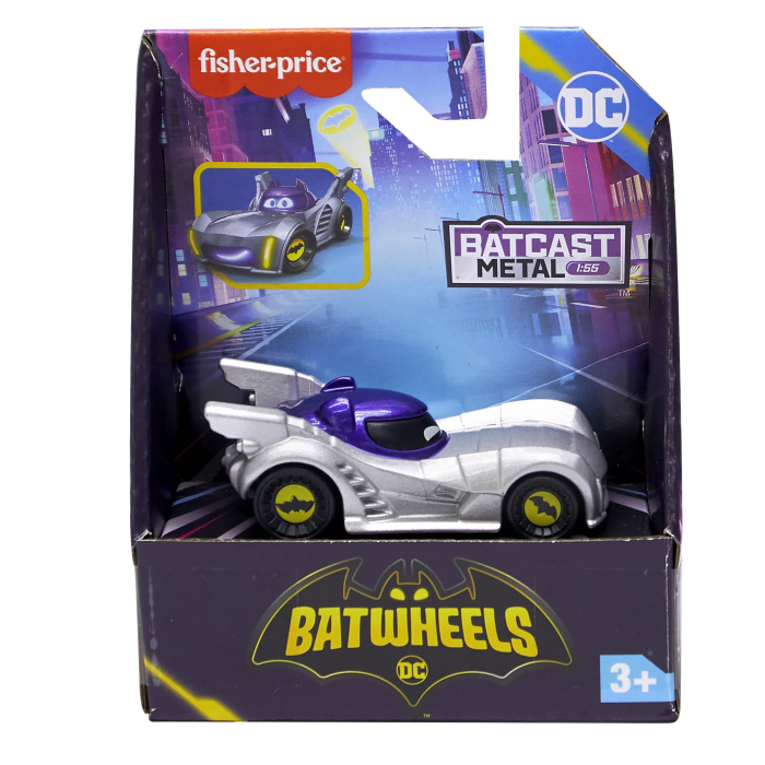 FISHER PRICE BATWHEELS MASINUTA METALICA BATMOBILE BLINDAT 1:55 [1]