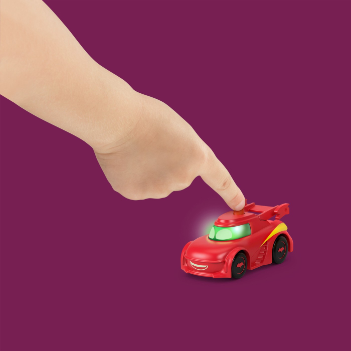 FISHER PRICE BATWHEELS SET 2 MASINUTE CU LUMINI REDBIRD SI BATWING SCARA 1:55 [5]