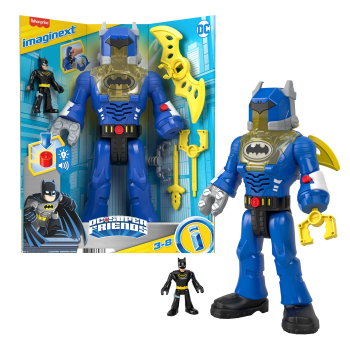 FISHER PRICE IMAGINEXT DC SUPER FRIENDS ROBOT BATMAN 30CM [7]
