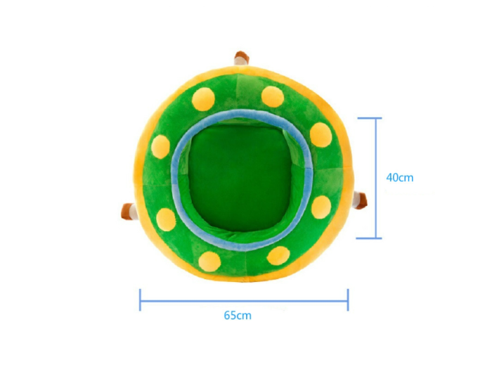 Fotoliu din plus, model centru de joaca, cu spatar detasabil, verde [4]