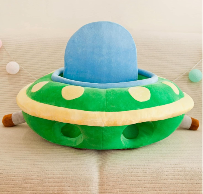 Fotoliu din plus, model centru de joaca, cu spatar detasabil, verde [2]