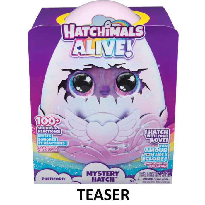 HATCHIMALS ALIVE MISTERY HATCH OU PUFFICORN [1]