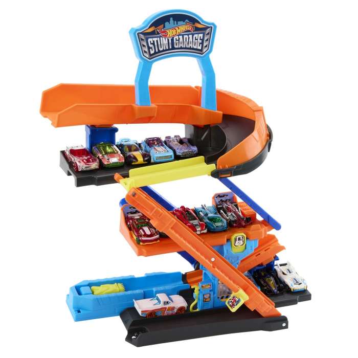 HOT WHEELS CITY TRANSFORMAREA GARAJULUI DE CASCADORII CU MASINUTA INCLUSA [7]