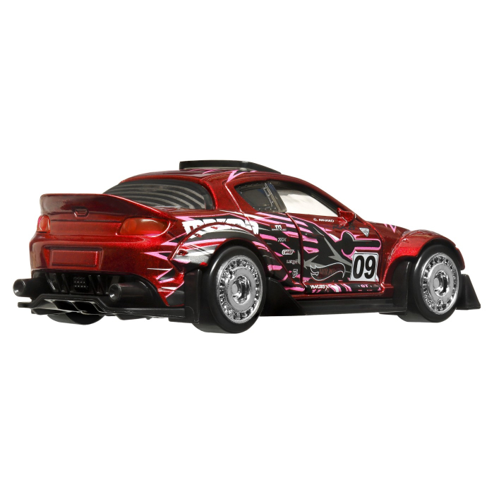 HOT WHEELS MASINUTA METALICA CU SISTEM PULL BACK MAZDA 2004 RX8 CUSTOM SCARA 1:43 [3]