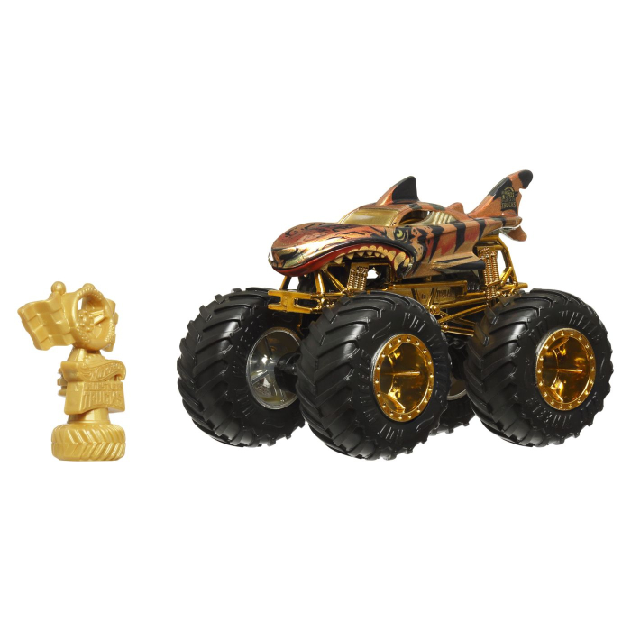 HOT WHEELS MONSTER TRUCK 50 BIGFOOT TROPHY CHAMPIONS MASINUTA HW TIGER SHARK SCARA 1 LA 64 [2]