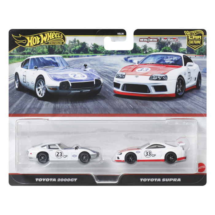 HOT WHEELS PREMIUM SET 2 MASINUTE METALICE TOYOTA 2000GT SI TOYOTA SUPRA SCARA 1 LA 64 [1]
