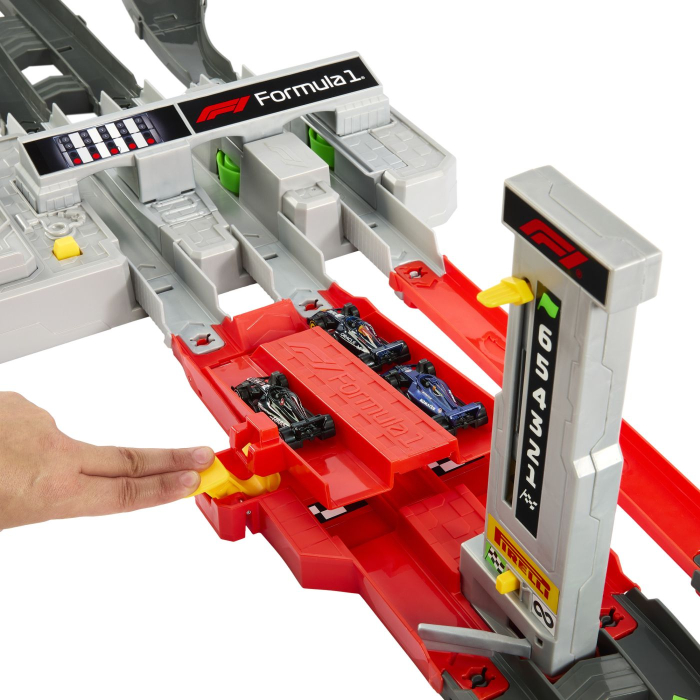 HOT WHEELS RACING CUIRCUIT DE CURSE GRAND PRIX FORMULA 1 CU 3 MASINUTE INCLUSE [9]