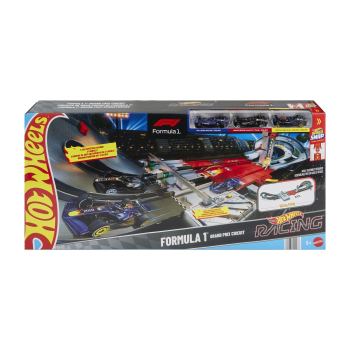 HOT WHEELS RACING CUIRCUIT DE CURSE GRAND PRIX FORMULA 1 CU 3 MASINUTE INCLUSE [1]